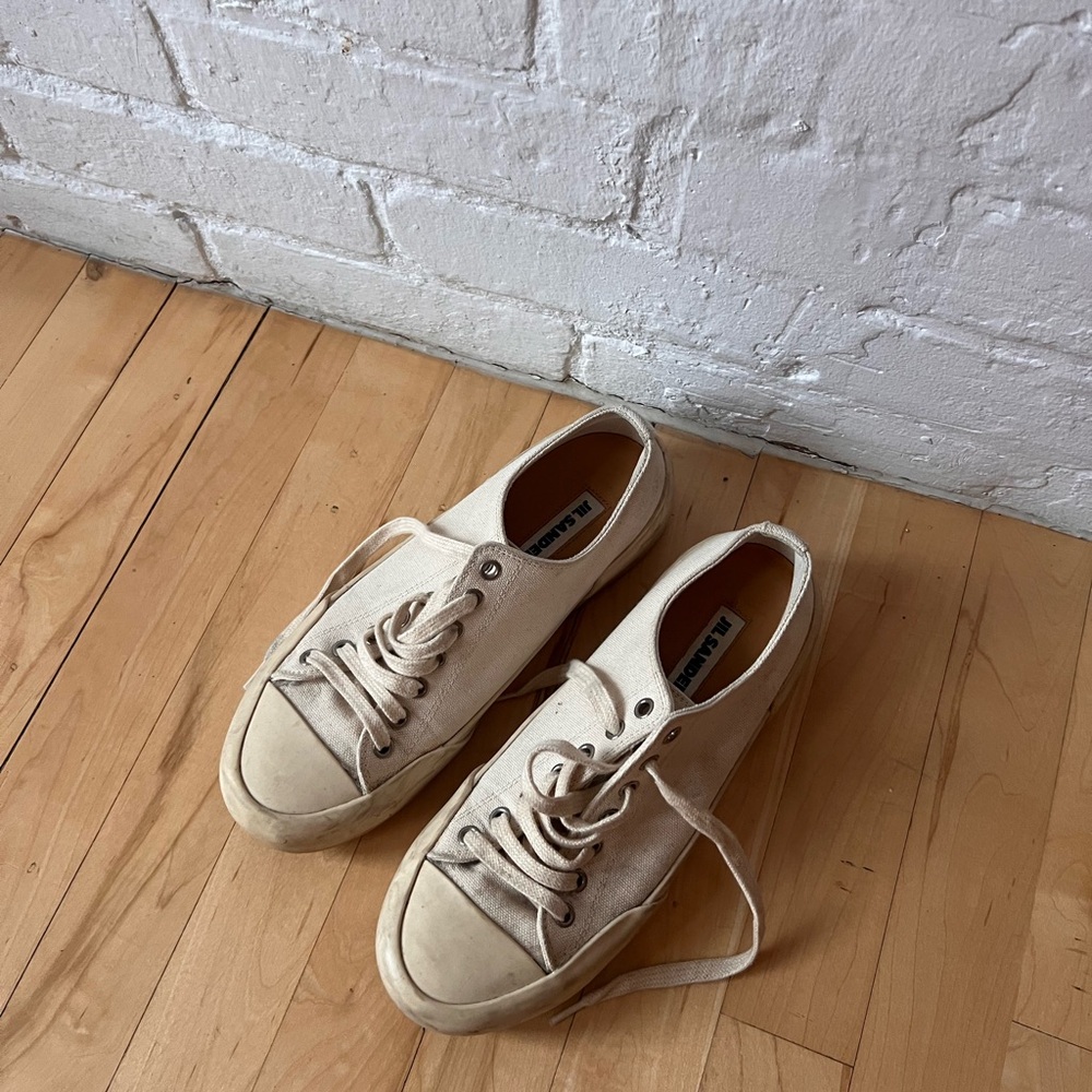 Jil sander canvas sneakers